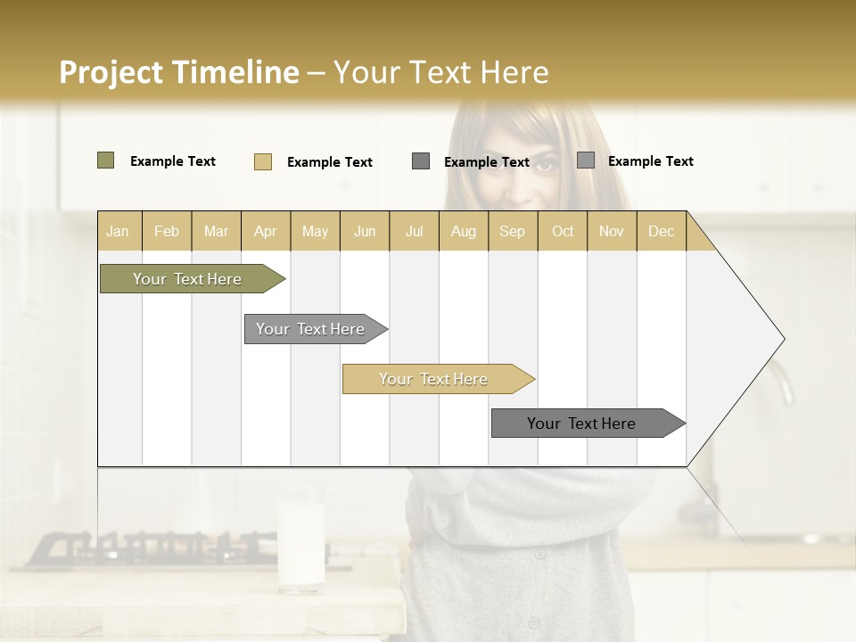 Caucasian Vitality Life PowerPoint Template