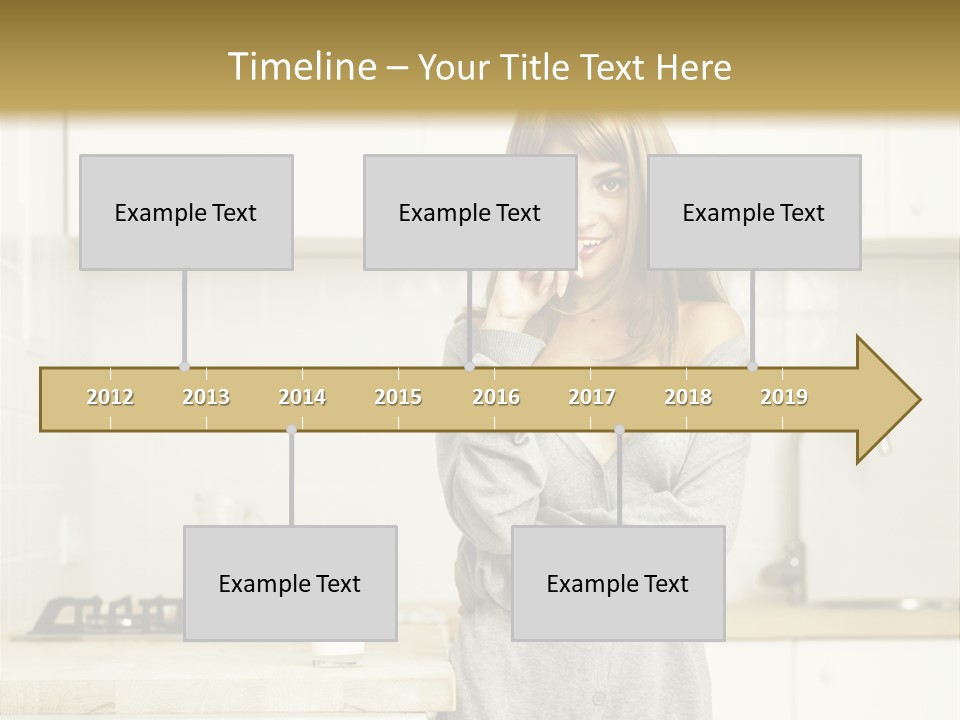 Caucasian Vitality Life PowerPoint Template