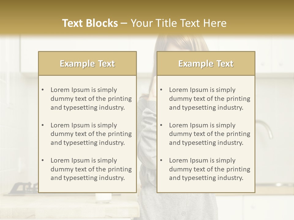Caucasian Vitality Life PowerPoint Template