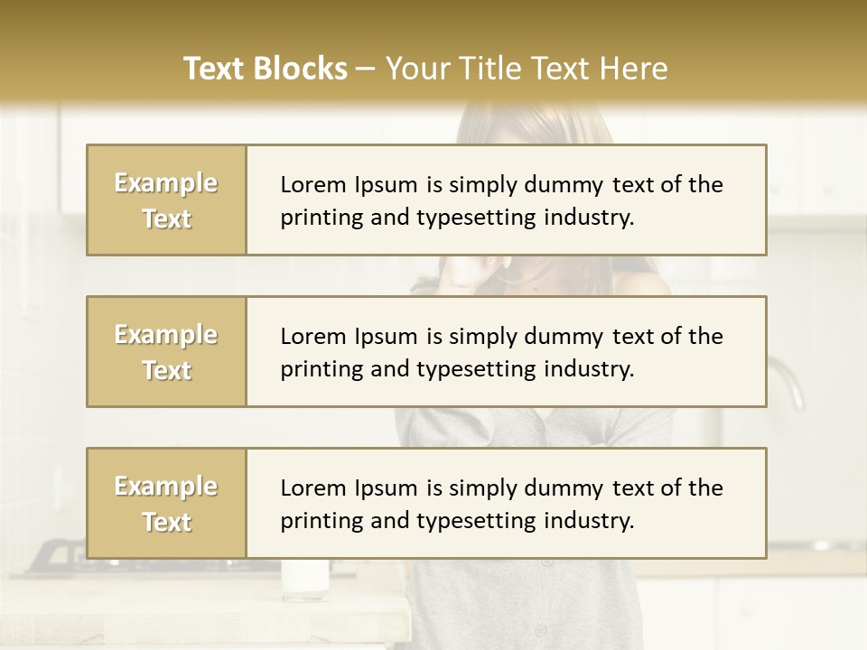 Caucasian Vitality Life PowerPoint Template