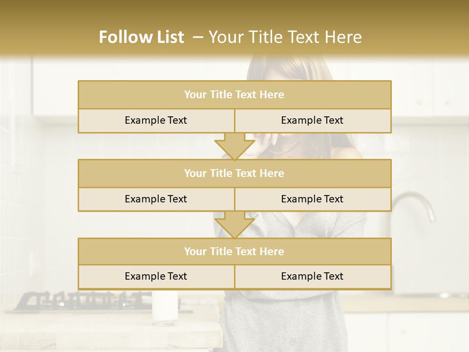 Caucasian Vitality Life PowerPoint Template