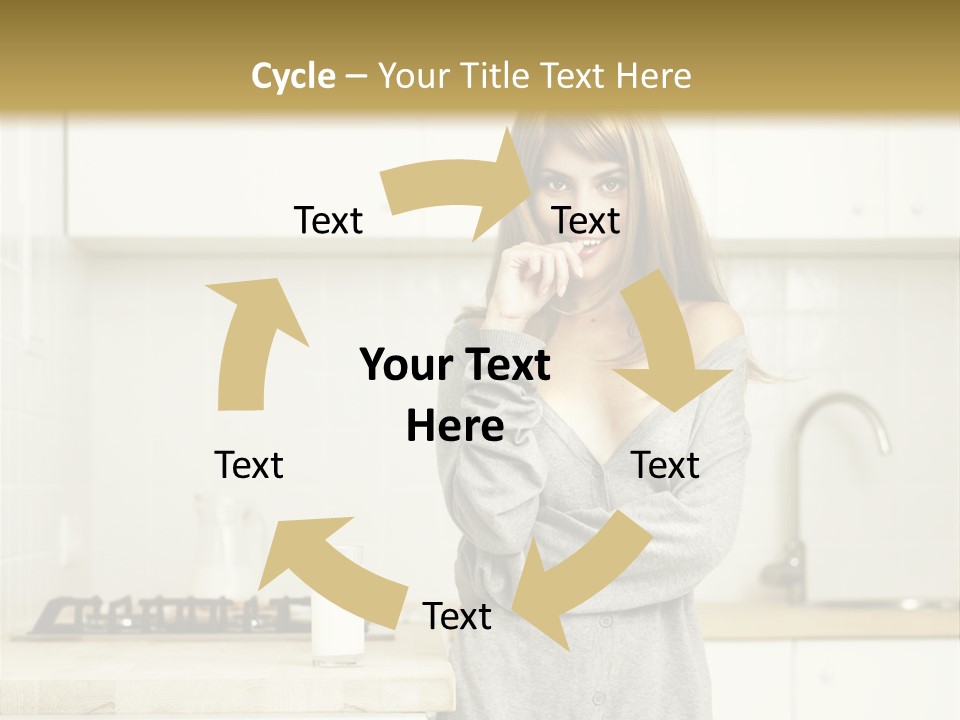 Caucasian Vitality Life PowerPoint Template