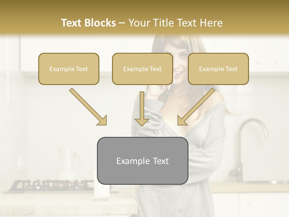 Caucasian Vitality Life PowerPoint Template