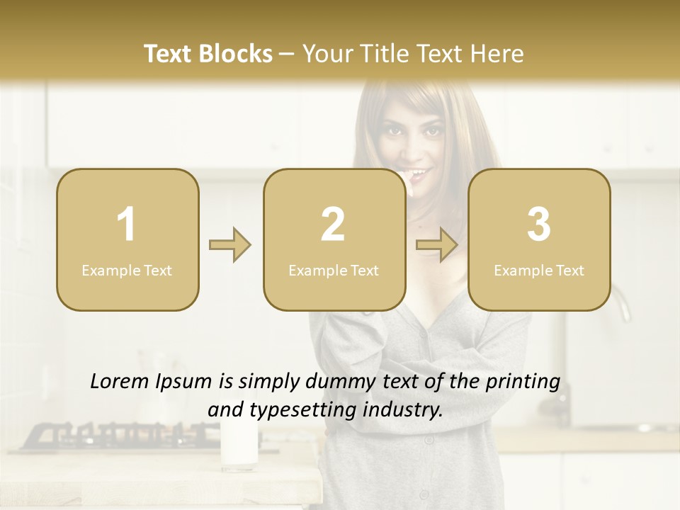 Caucasian Vitality Life PowerPoint Template