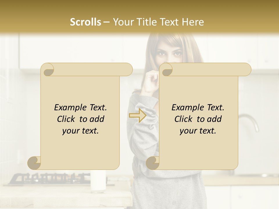 Caucasian Vitality Life PowerPoint Template