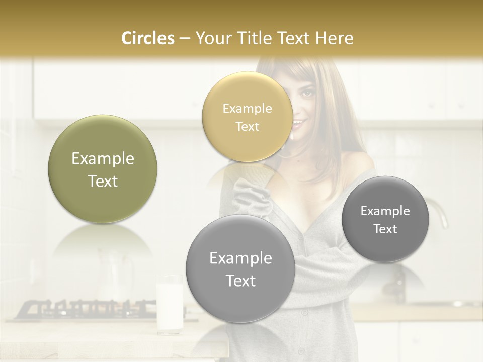 Caucasian Vitality Life PowerPoint Template