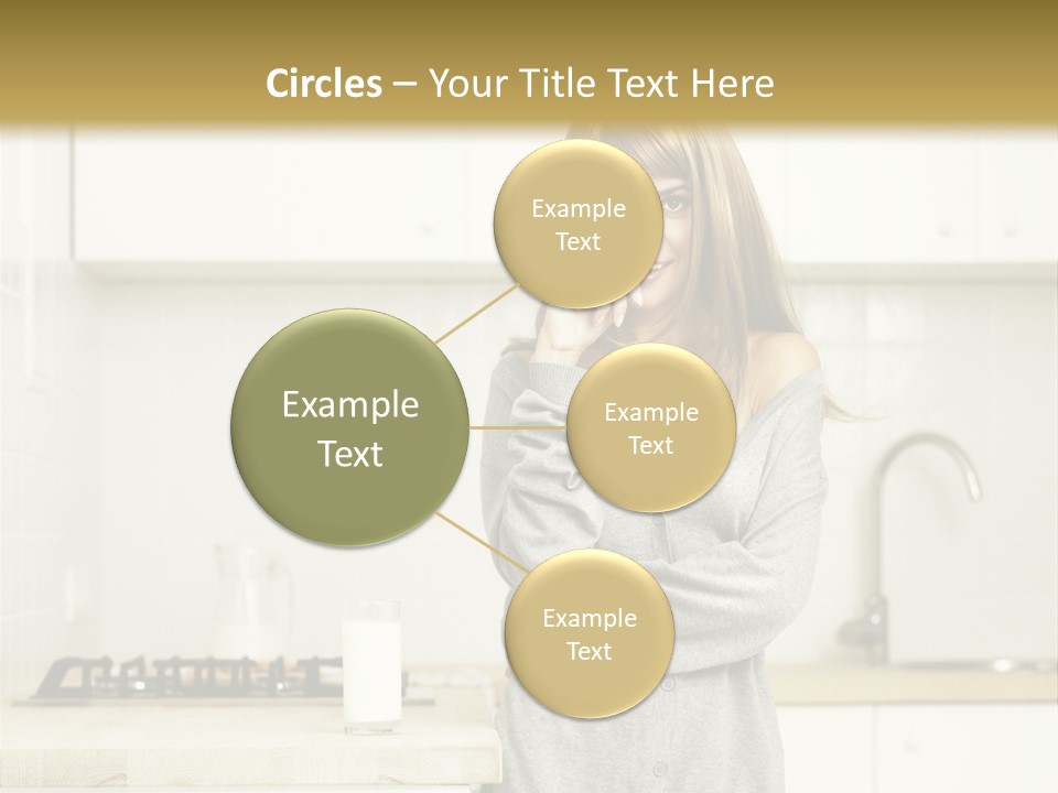 Caucasian Vitality Life PowerPoint Template