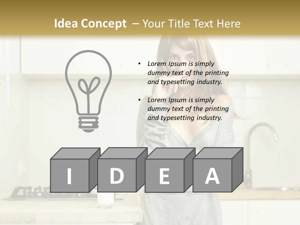 Caucasian Vitality Life PowerPoint Template