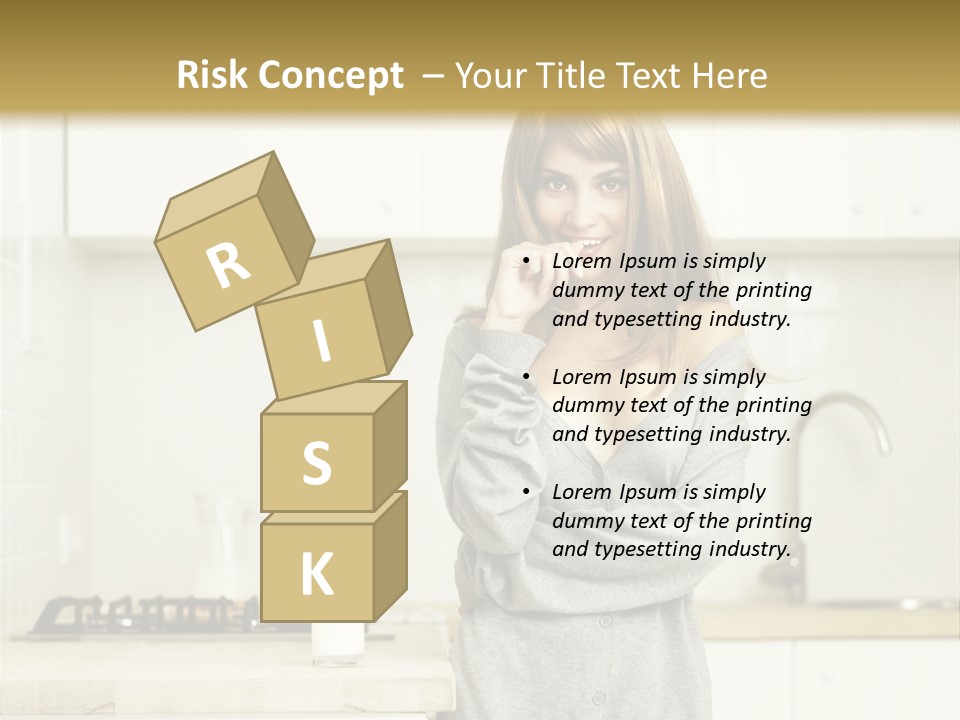 Caucasian Vitality Life PowerPoint Template