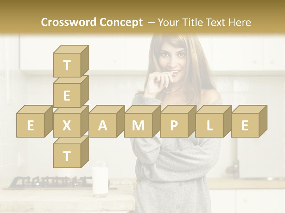 Caucasian Vitality Life PowerPoint Template