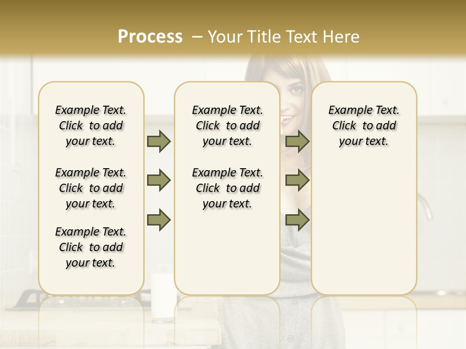 Caucasian Vitality Life PowerPoint Template