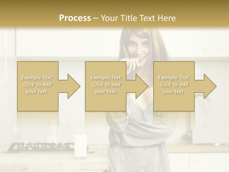 Caucasian Vitality Life PowerPoint Template