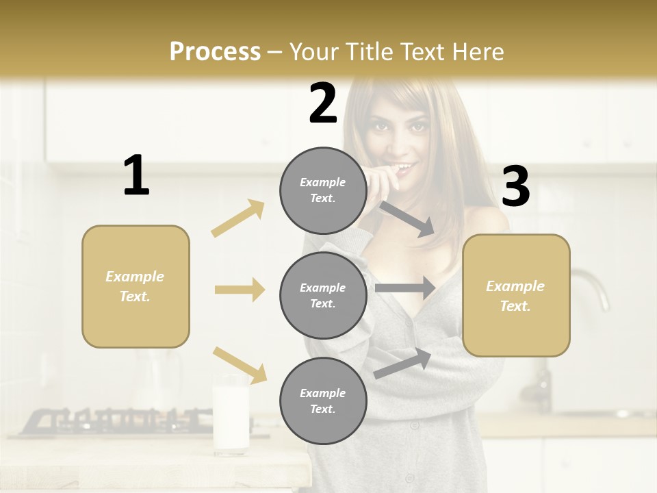 Caucasian Vitality Life PowerPoint Template
