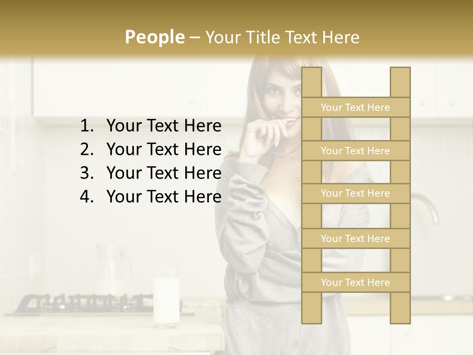 Caucasian Vitality Life PowerPoint Template