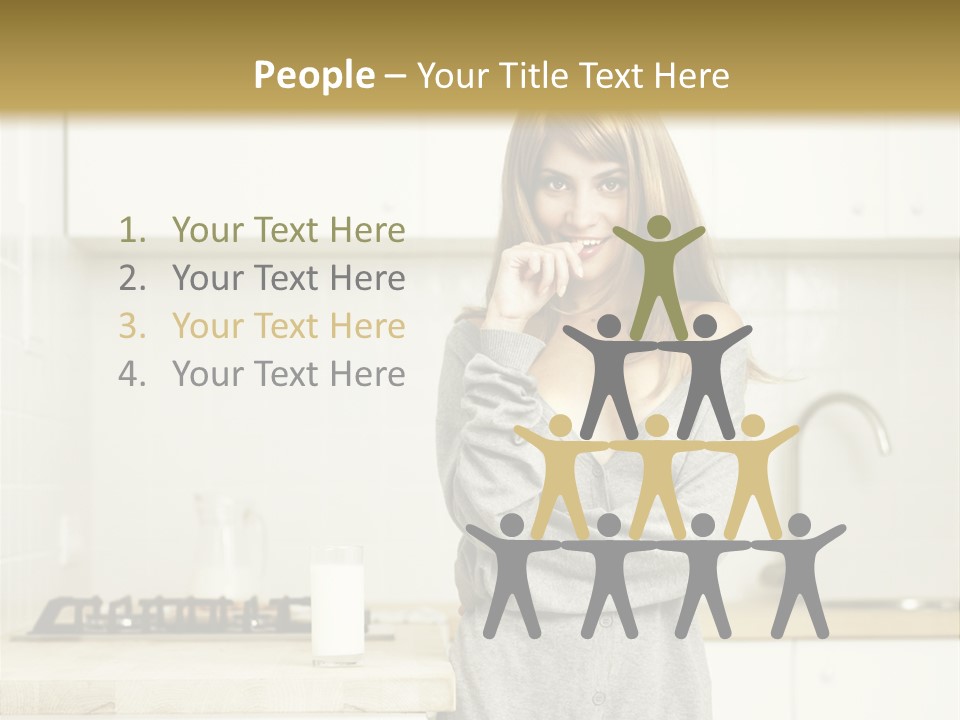 Caucasian Vitality Life PowerPoint Template