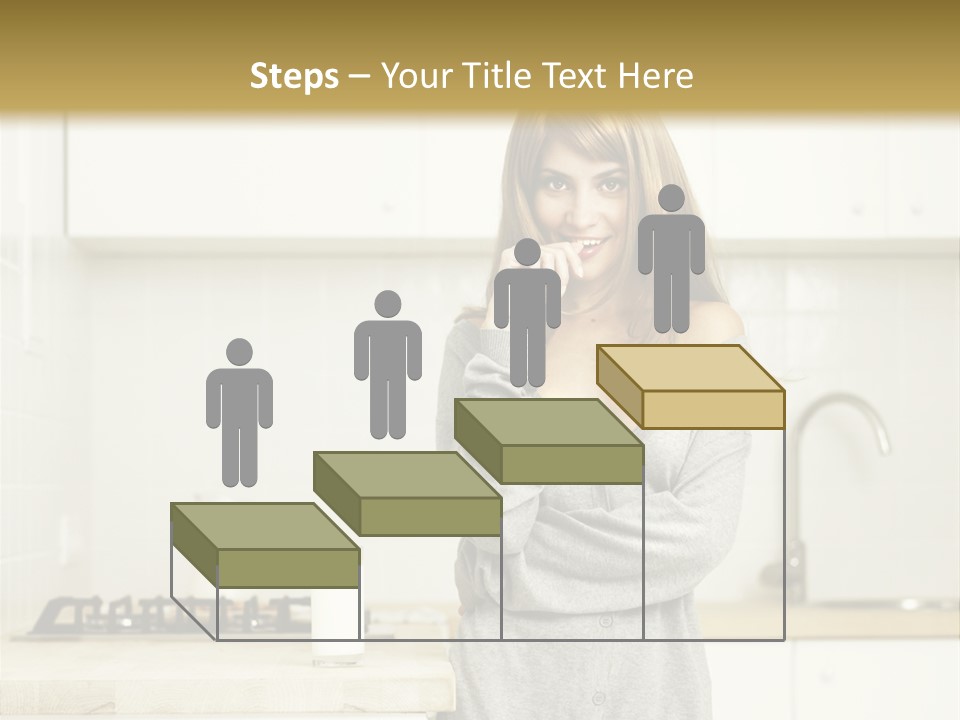 Caucasian Vitality Life PowerPoint Template