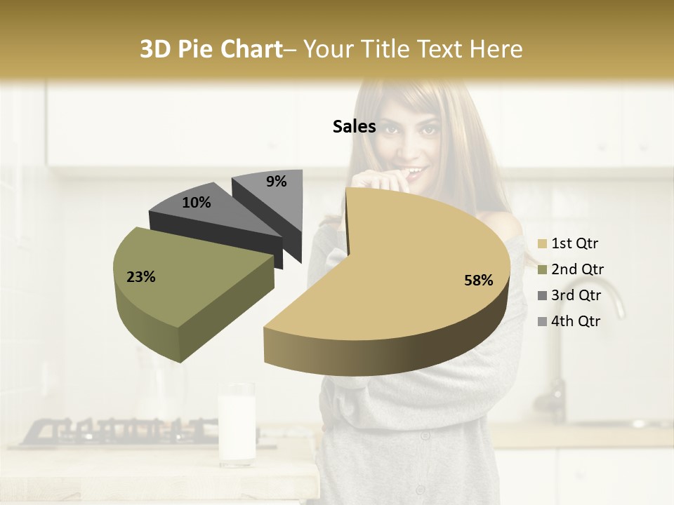 Caucasian Vitality Life PowerPoint Template