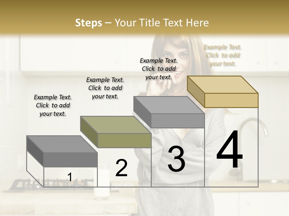 Caucasian Vitality Life PowerPoint Template