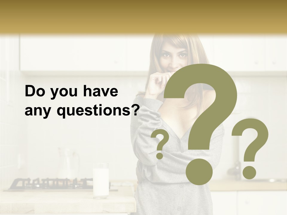 Caucasian Vitality Life PowerPoint Template