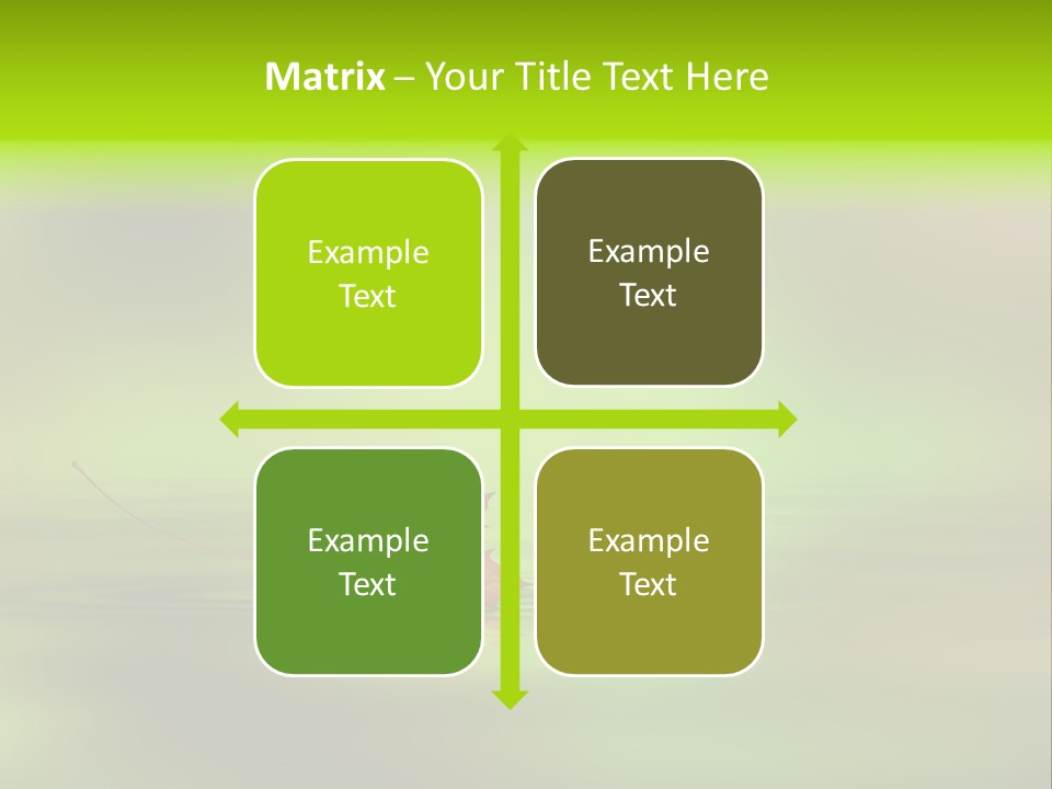 Maple Lake Reflection PowerPoint Template