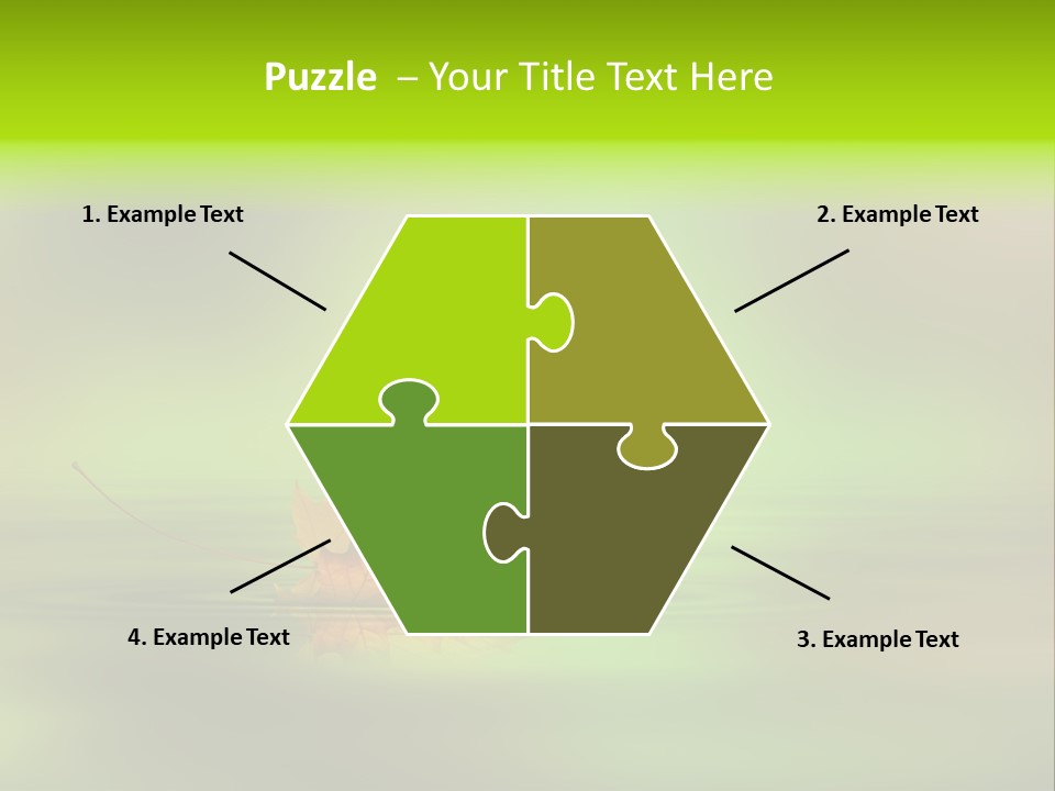 Maple Lake Reflection PowerPoint Template