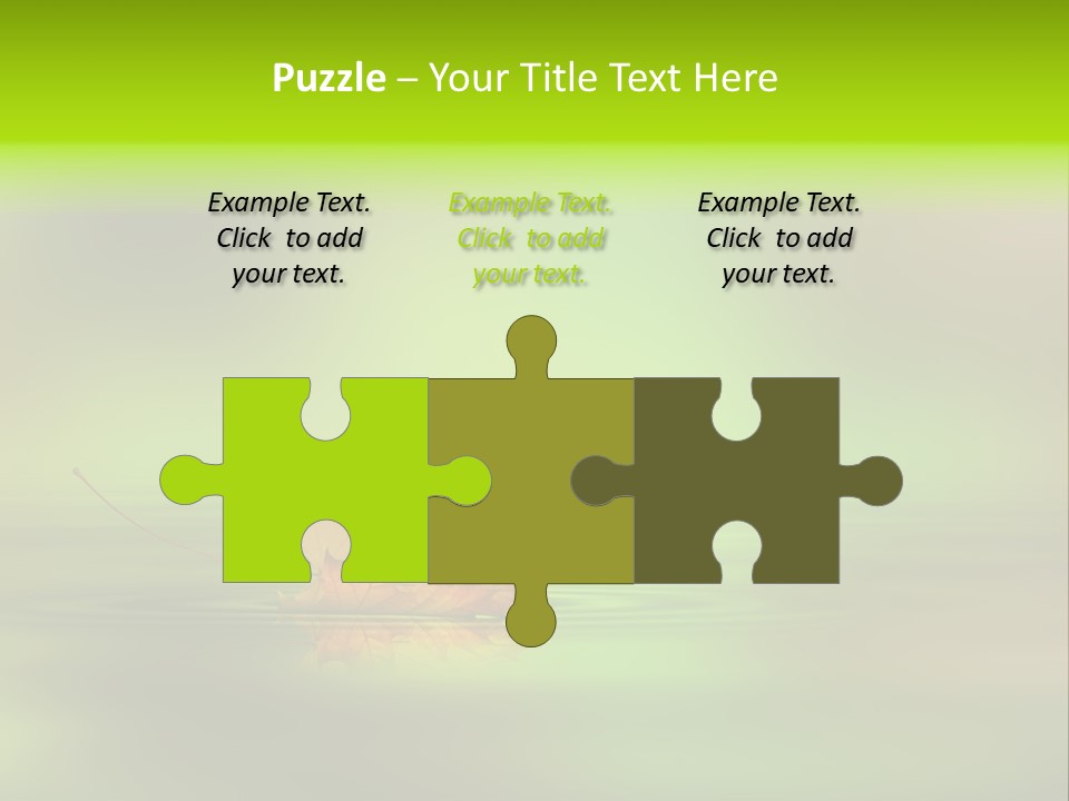 Maple Lake Reflection PowerPoint Template