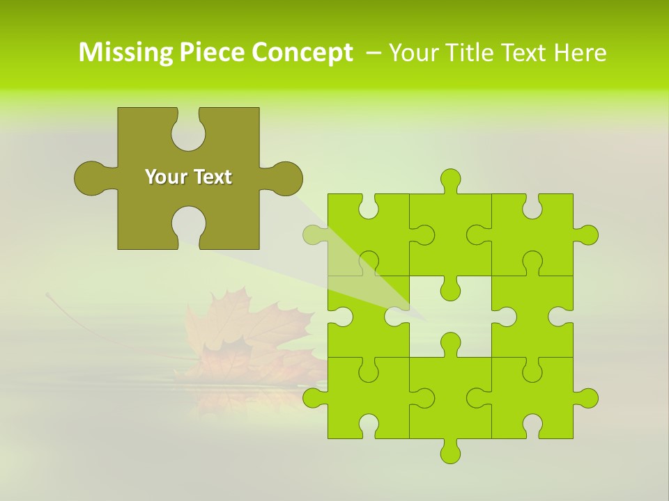 Maple Lake Reflection PowerPoint Template