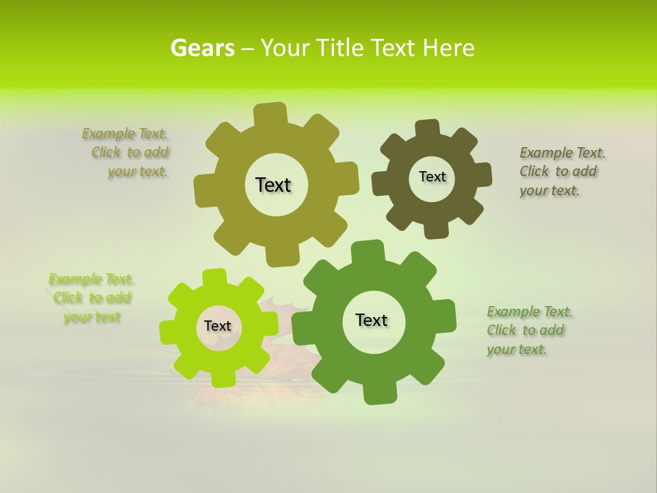 Maple Lake Reflection PowerPoint Template