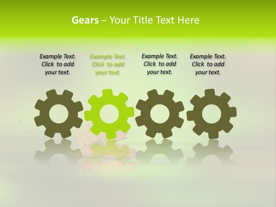 Maple Lake Reflection PowerPoint Template