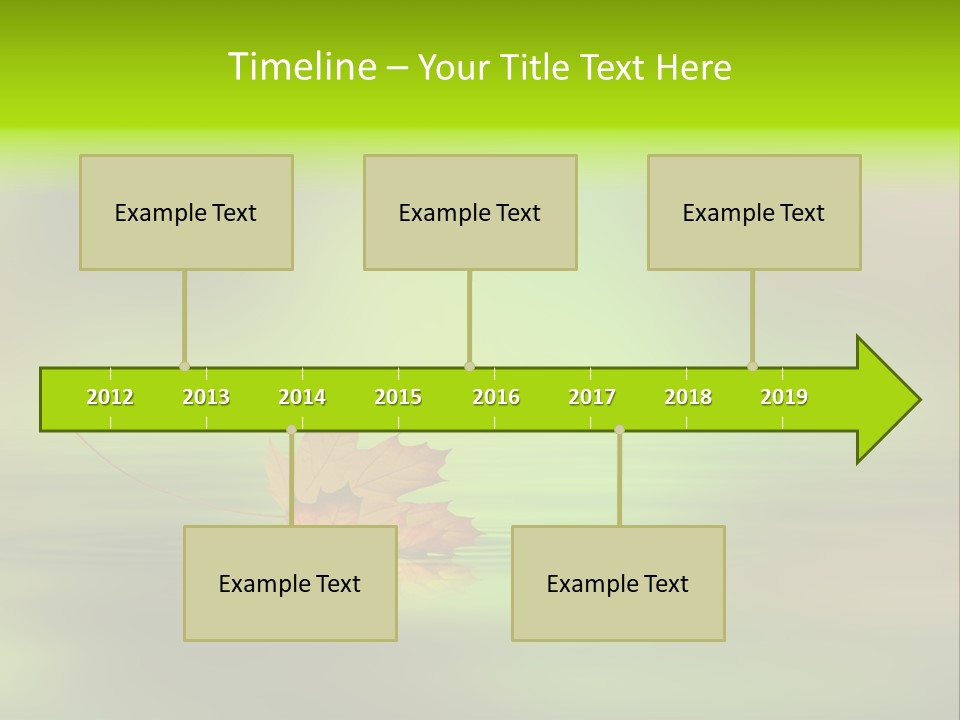 Maple Lake Reflection PowerPoint Template