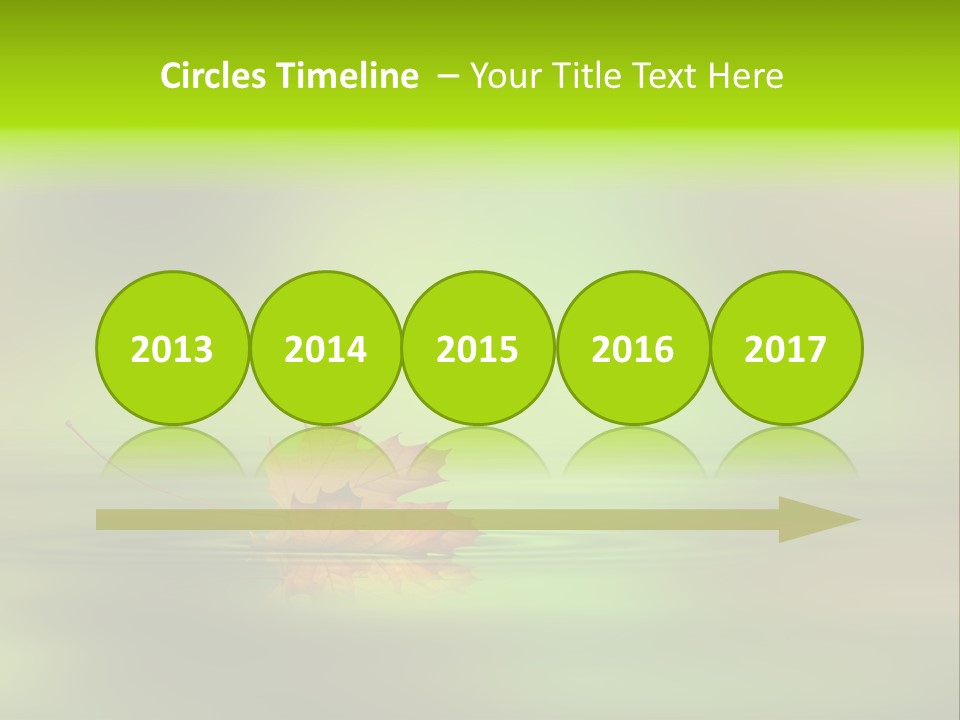 Maple Lake Reflection PowerPoint Template