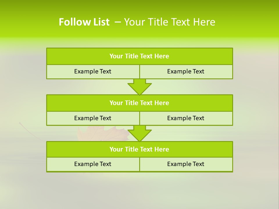 Maple Lake Reflection PowerPoint Template