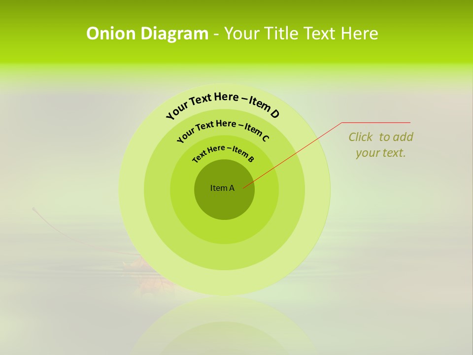 Maple Lake Reflection PowerPoint Template