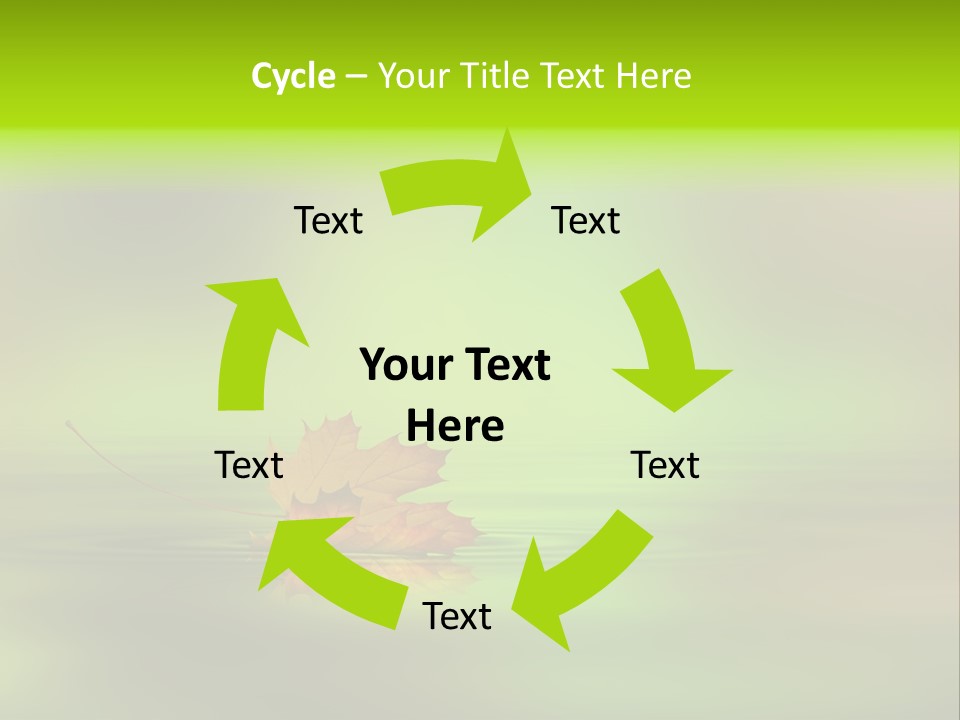 Maple Lake Reflection PowerPoint Template