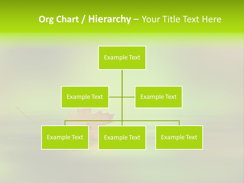 Maple Lake Reflection PowerPoint Template