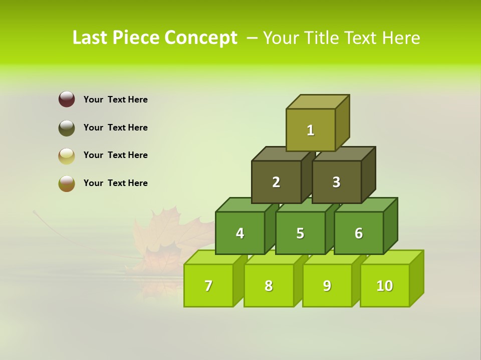 Maple Lake Reflection PowerPoint Template