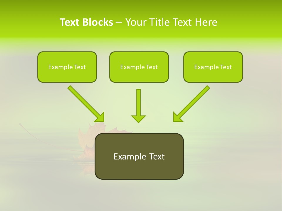 Maple Lake Reflection PowerPoint Template