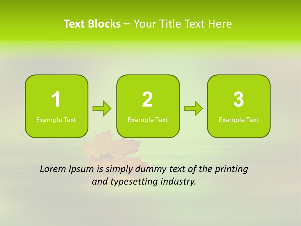 Maple Lake Reflection PowerPoint Template
