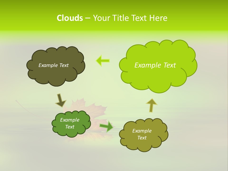 Maple Lake Reflection PowerPoint Template