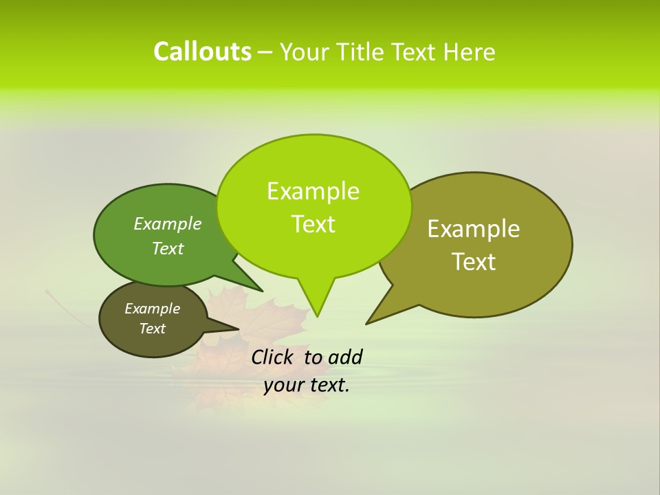 Maple Lake Reflection PowerPoint Template