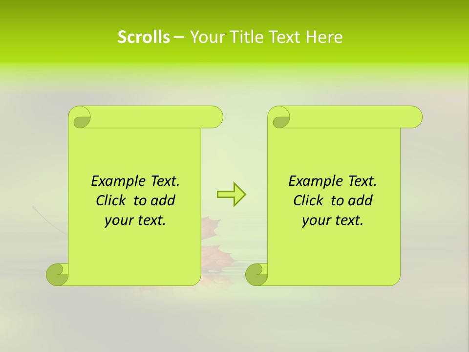 Maple Lake Reflection PowerPoint Template