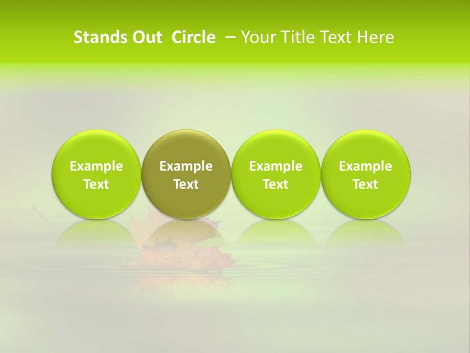 Maple Lake Reflection PowerPoint Template