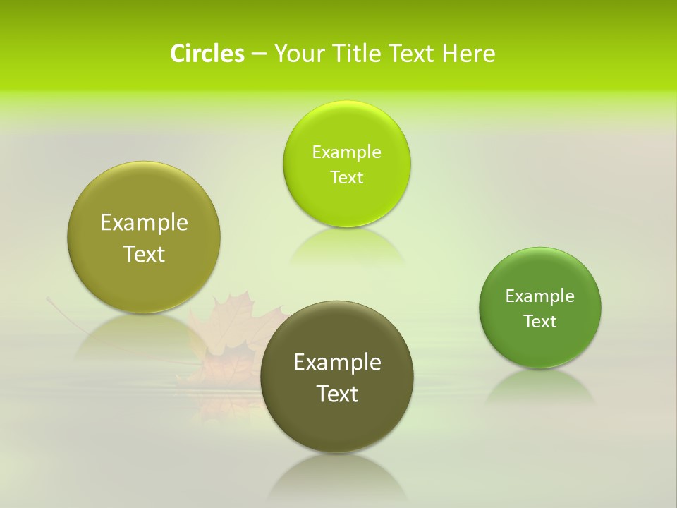 Maple Lake Reflection PowerPoint Template