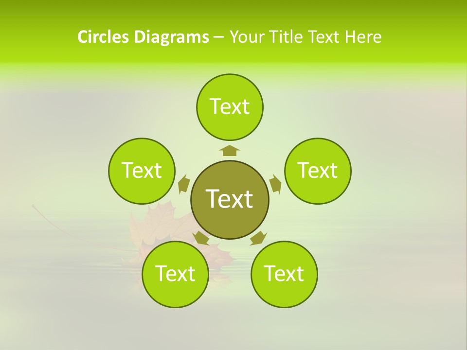 Maple Lake Reflection PowerPoint Template