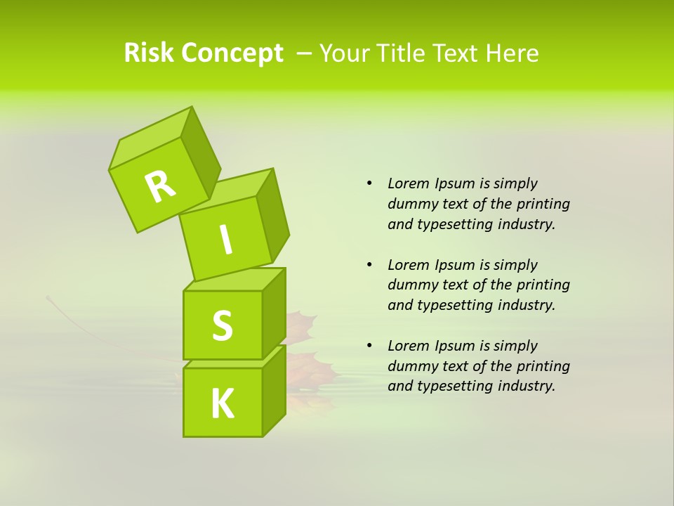 Maple Lake Reflection PowerPoint Template