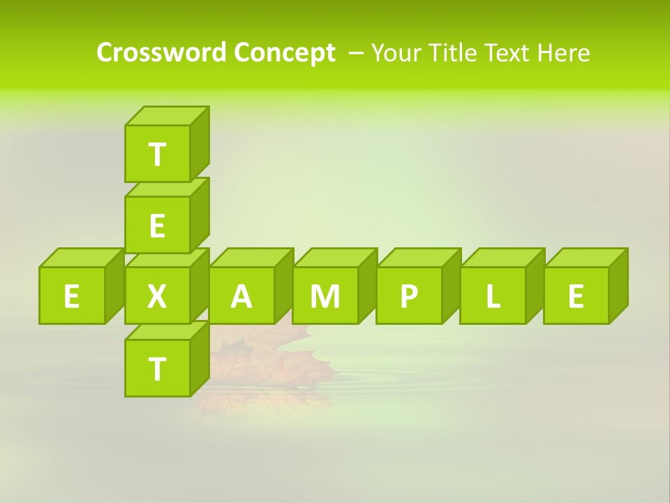 Maple Lake Reflection PowerPoint Template