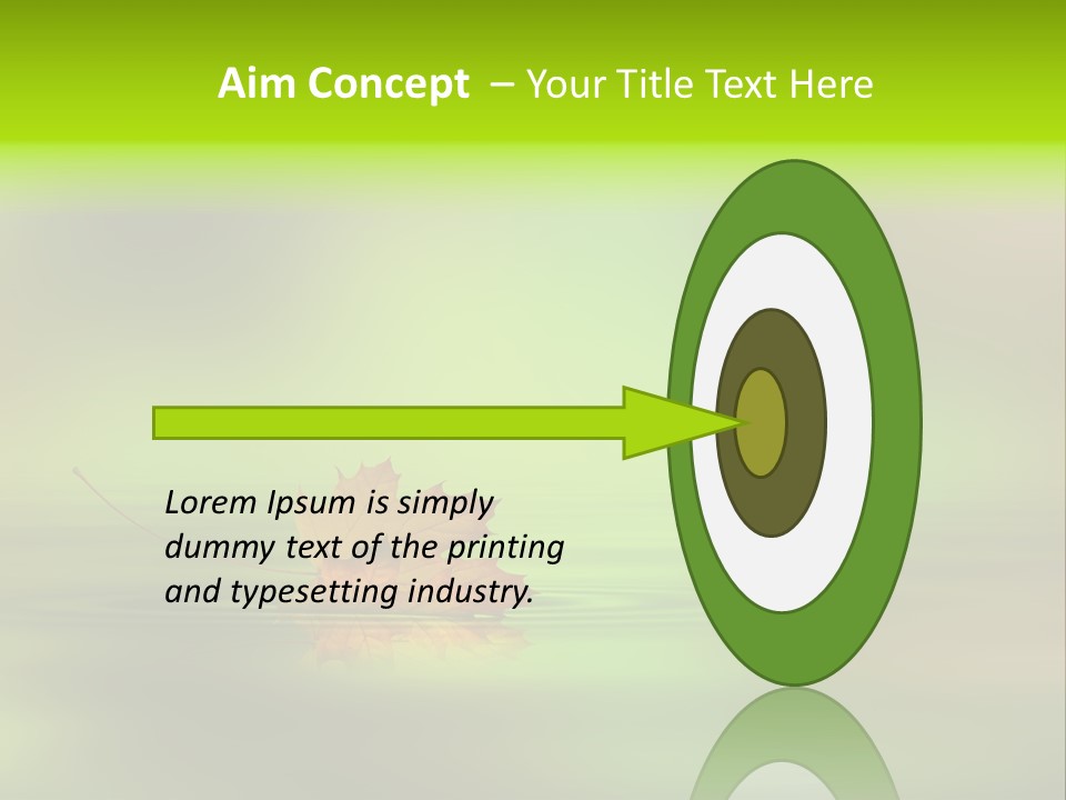 Maple Lake Reflection PowerPoint Template