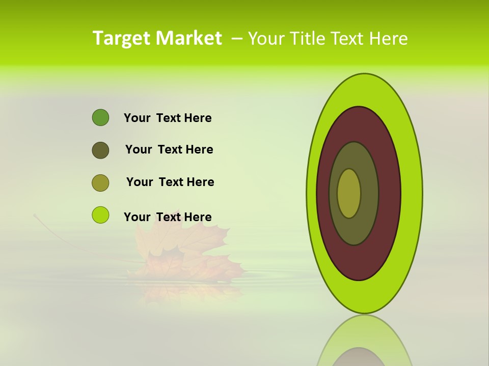 Maple Lake Reflection PowerPoint Template