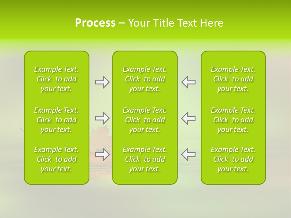 Maple Lake Reflection PowerPoint Template