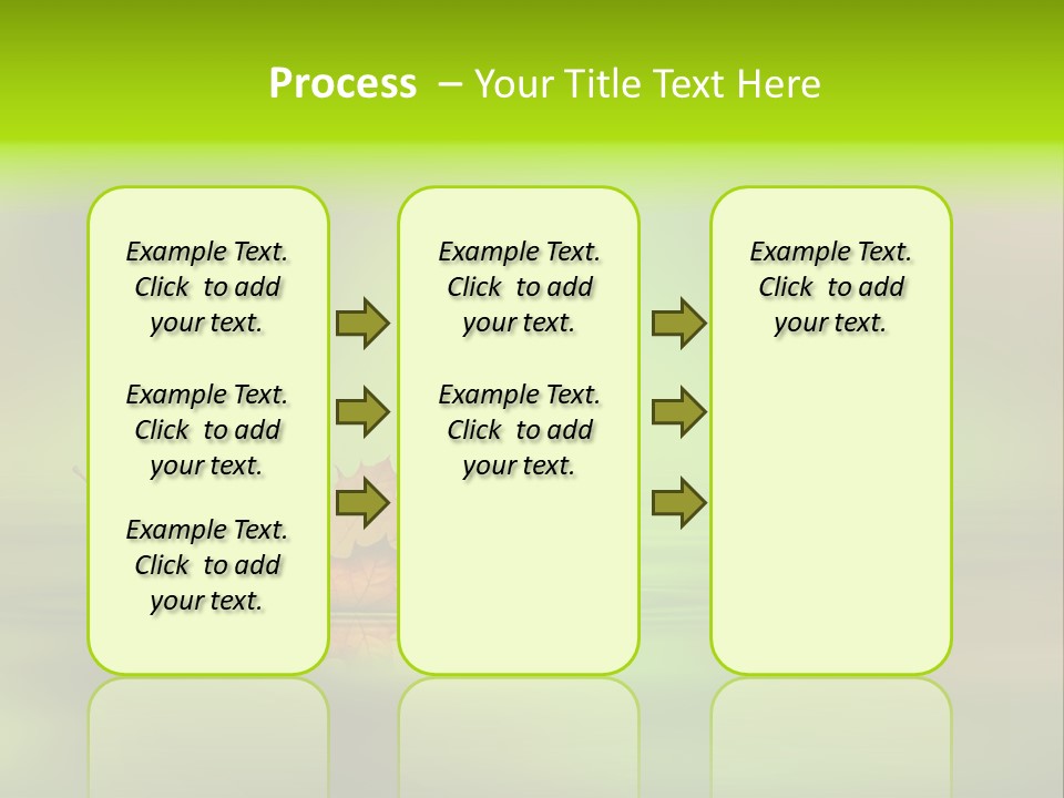 Maple Lake Reflection PowerPoint Template